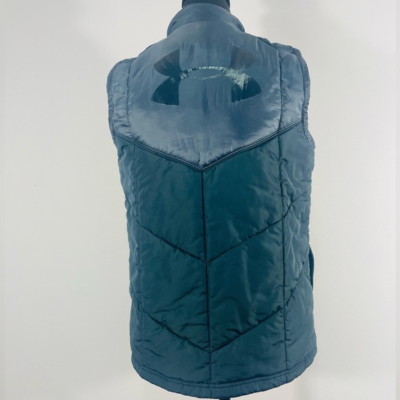 Under Armour Blue/grey, Vest ,Youth Medium ,fits like a Small, puffer - Picture 3 of 6